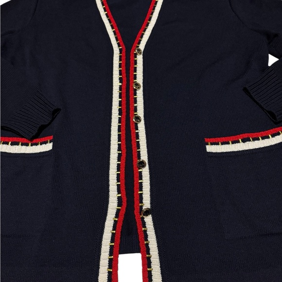 St. John Sport By Marie Gray Button Down Sweater Size L - Picture 2 of 8